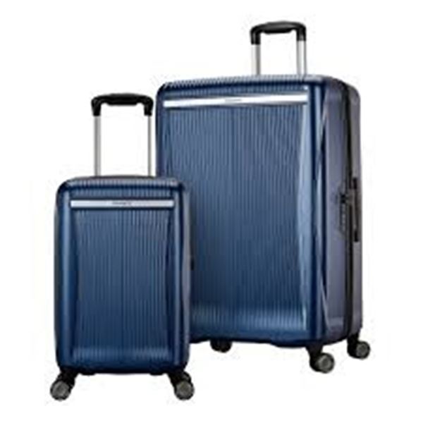 2 PIECE SAMSONITE BLACKSTONE HARDSHELL LUGGAGE SET