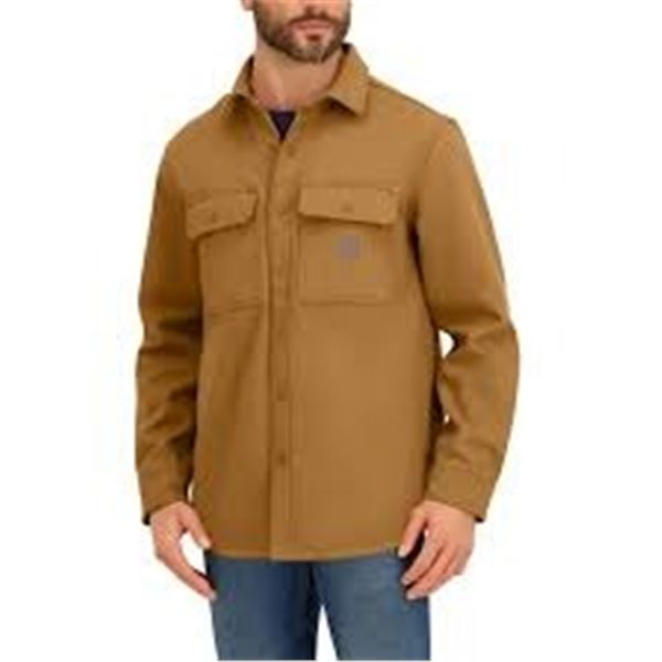 NEW JOHN DEERE MENS FLEECE LINED JACKET BROWN XL