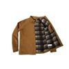 Image 1 : CAT MENS FLEECE LINED CANVAS SHIRT BROWN SIZE LG