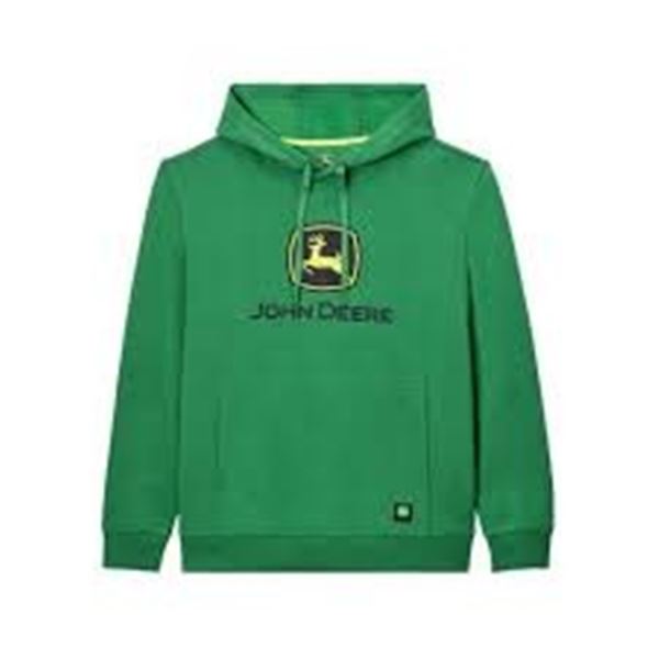NEW JOHN DEERE MENS PULLOVER HOODIE GREEN SIZE XXL