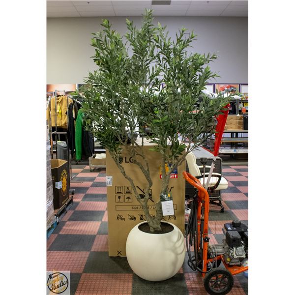 8FT TALL NEW ARTIFICIAL OLIVE TREE