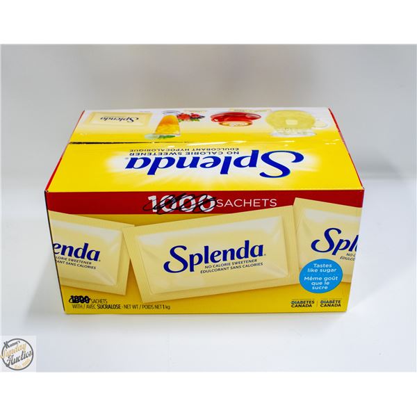 BOX OF SPLENDA NO CALORIE SWEETENERS PACKS