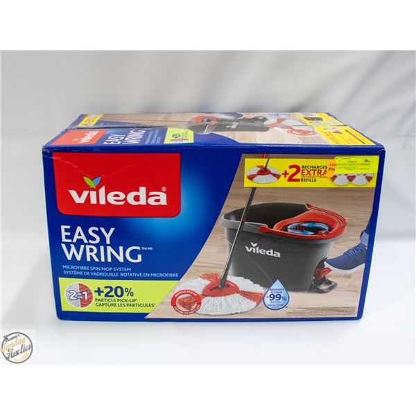 VILEDA EASY WRING MICROFIBER SPIN MOP BUCKET SET