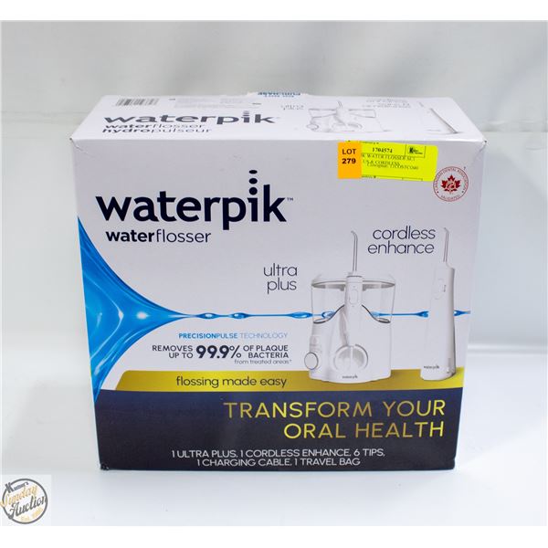 WATERPIK WATER FLOSSER SET ULTRA PLUS & CORDLESS