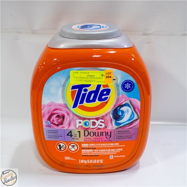 TIDE PODS 4-IN-1 WITH DOWNY LAUNDRY DETERGENT