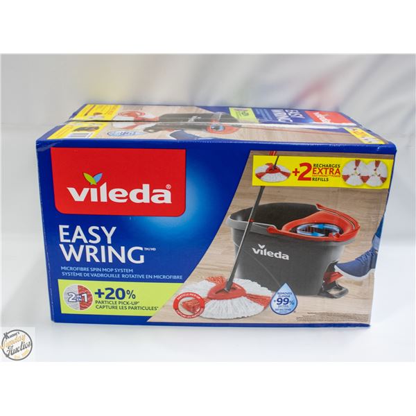 NEW VILEDA EASYWRING MICROFIBER SPIN MOP SYSTEM