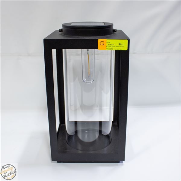 NEW SOLAR RECHARGEABLE GLASS OUTDOOR LANTERN