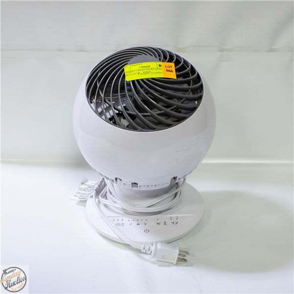 WOOZOO 5 SPEED OSCILLATING AIR CIRCULATOR  - WHITE