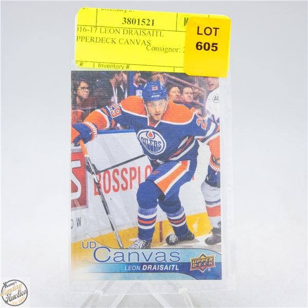 2016-17 LEON DRAISAITL UPPERDECK CANVAS