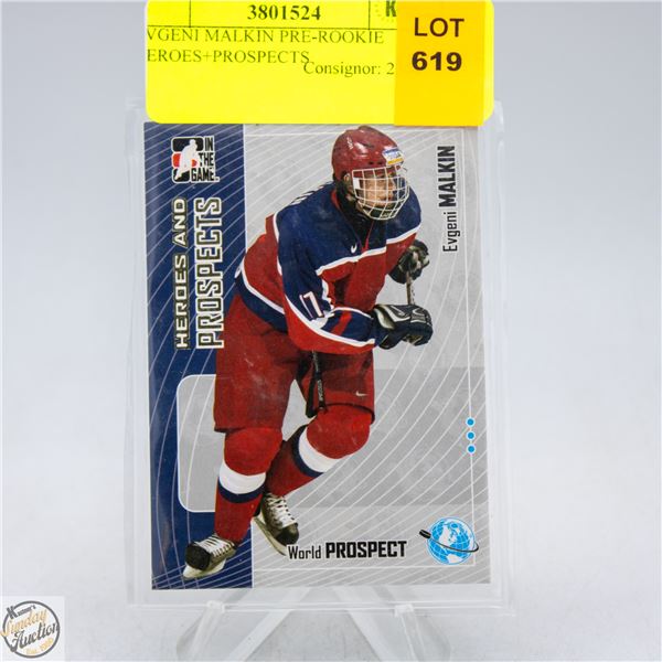 EVGENI MALKIN PRE-ROOKIE HEROES+PROSPECTS