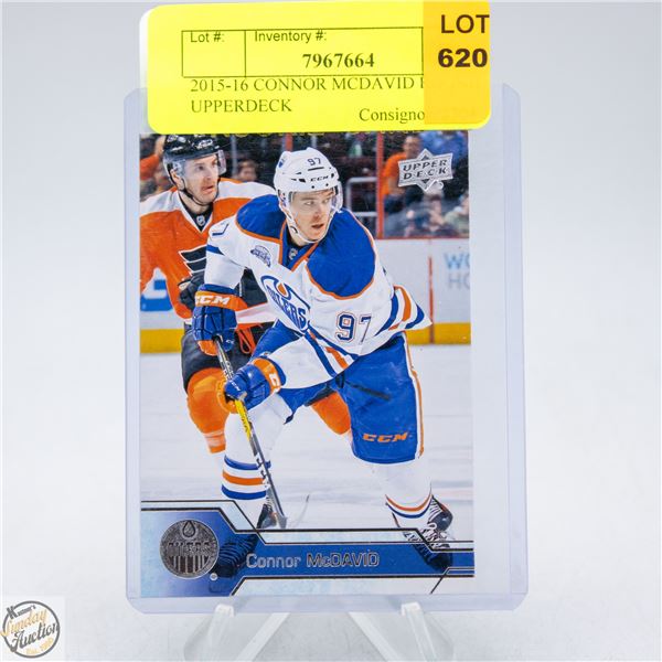 2015-16 CONNOR MCDAVID ROOKIE UPPERDECK