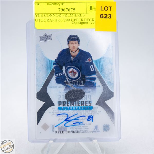 KYLE CONNOR PREMIERES AUTOGRAPH 60/299 UPPERDECK