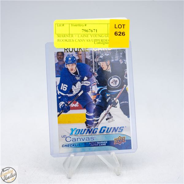 MARNER + LAINE YOUNG GUNS ROOKIES CANVAS UPPERDECK