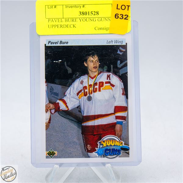 PAVEL BURE YOUNG GUNS ROOKIE UPPERDECK