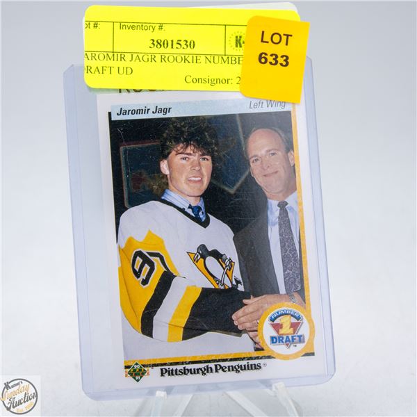 JAROMIR JAGR ROOKIE NUMBER 1 DRAFT UD