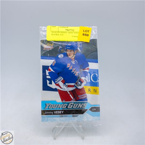 SEALED JIMMY VESY YOUNG GUNS ROOKIE UD