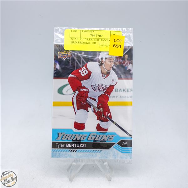 SEALED TYLER BERTUZZI YOUNG GUNS ROOKIE UD