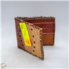 Image 1 : 3-TONE GENUINE LEATHER MEN'S WALLET