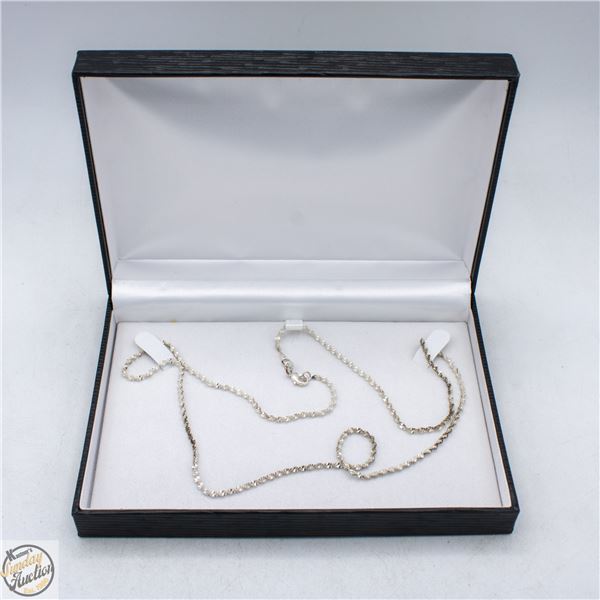 .925 SILVER 24" TWISTED ROPE-CHAIN STYLE