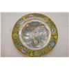 Image 1 : YELLOW GROUND FAMILLE ROSE PLATE 10.5" DIAMETER