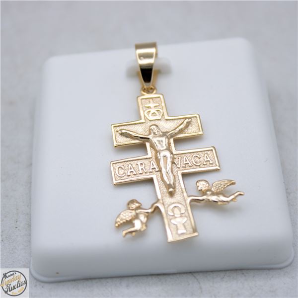 NEW GOLD PLATED CROSS PENDANT