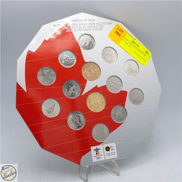 COMPLETE CANADIAN WINTER GAMES COIN SET