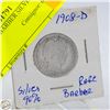 Image 1 : DATE 1908-D BARBER SILVER QUARTER