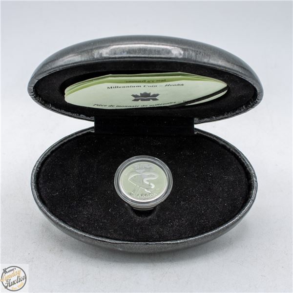 RCM STERLING SILVER PROOF QUARTER HEALTH+CASE