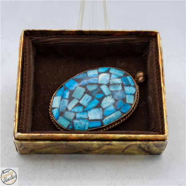 LARGE TURQUOISE COLOR PENDANT