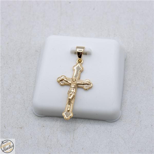 NEW GOLD PLATED CROSS PENDANT