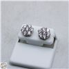 Image 1 : NEW SILVER PLATED FLOWER SHAPED STUD EARRINGS