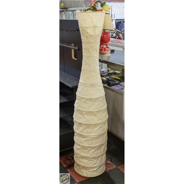 IKEA SCULPTURAL RICE PAPER LAMP 62"H