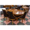 Image 1 : ROUND WOOD DINING TABLE WITH 4 CHAIRS