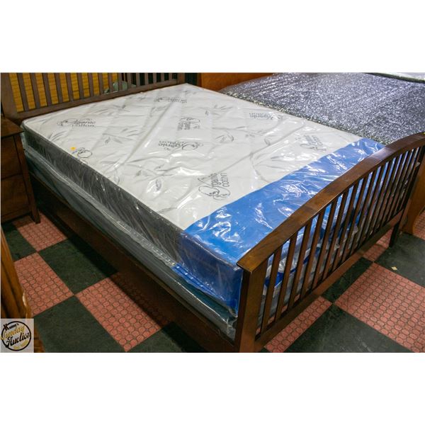 NEW QUEEN SIZE RESTOPEDIC MATTRESS AND BOXSPRING