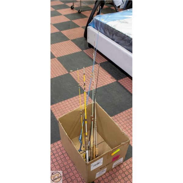 FLAT OF FISHING RODS