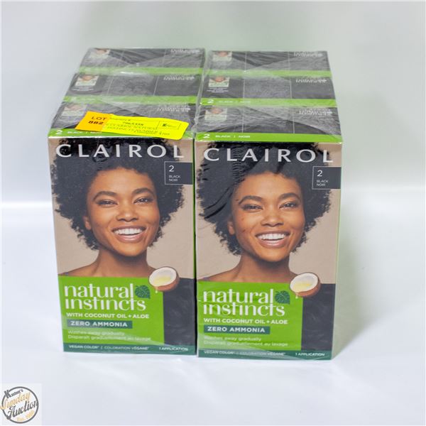LOT OF 6 CLARIOL NATURAL BEAUTY INSTINCTS NUMBER 2