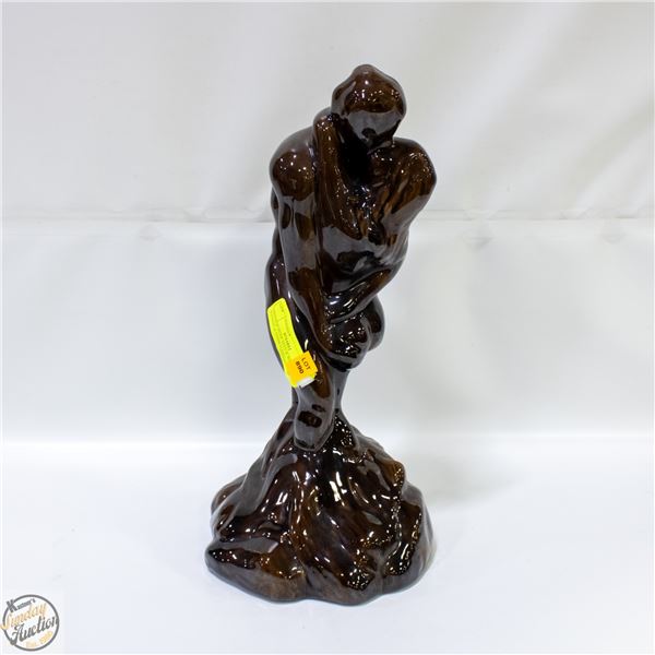 VINTAGE NUDE MAN & WOMAN KISSING & EMBRACING