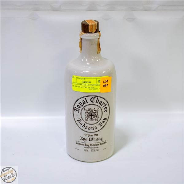 ROYAL CHARTER HUDSONS BAY RYE WHISKEY PORCELAIN