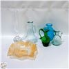 Image 1 : LOT OF VINTAGE COLOURED GLASS