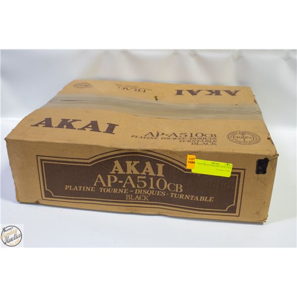 NEW AKAI TURNTABLE AP-A510CB