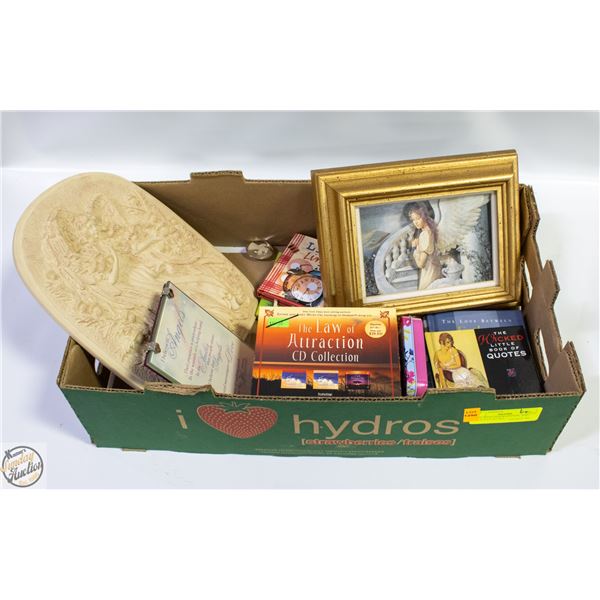 FLAT WITH INSPIRATIONAL AND RELIGIOUS BOOKS,