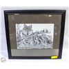 Image 1 : SIGNED FRAMED BLACK AND WHITE