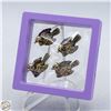 Image 1 : NEW 4 BRASS SPARROW BIRDS DECOR 0.76”X1.04”