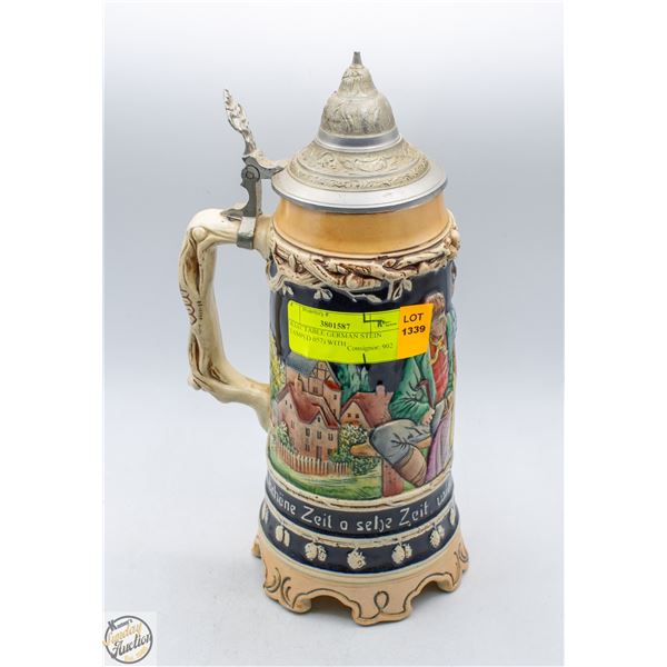 COLLECTABLE GERMAN STEIN (STAMPED 057) WITH