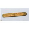 Image 1 : VINTAGE LUFKIN CANADA WOODEN CALIPER RULE