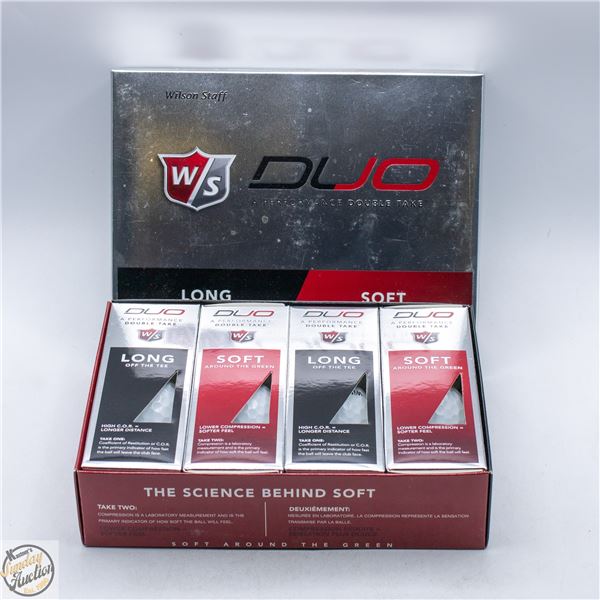 NEW WILSON DUO LONG/SOFT SET OF 12 GOLF BALLS