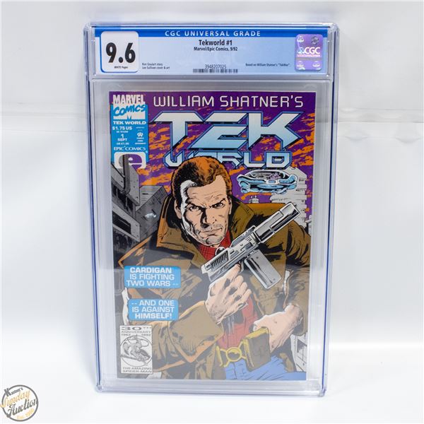CGC 9.6 WILLIAM SHATNERS TECKWORLD #1