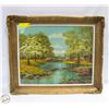 Image 1 : VINTAGE AUTUMN LANDSCAPE BY D.CARTER 25" X 21"