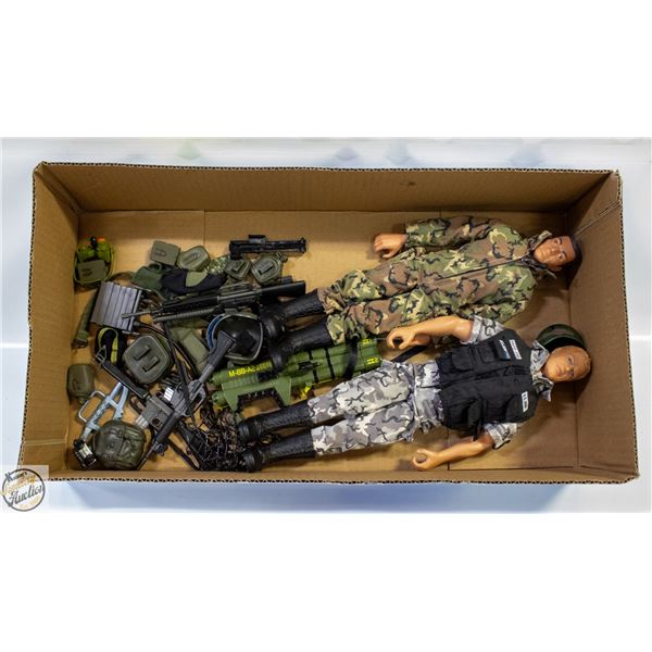 TWO G.I.JOES 12” AND ACCESSORIES