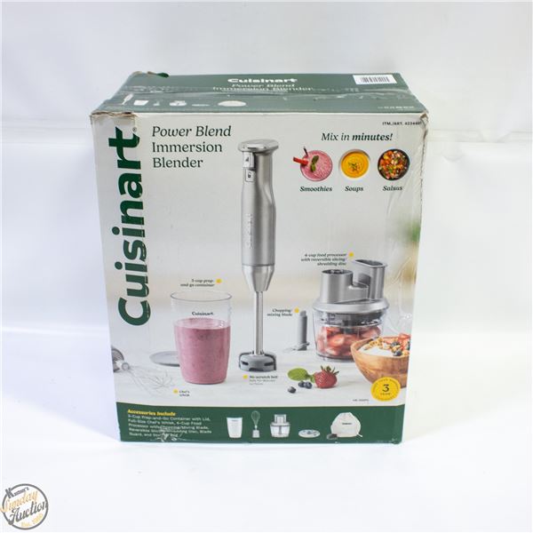 NEW CUISINART POWER BLEND IMMERSION BLENDER